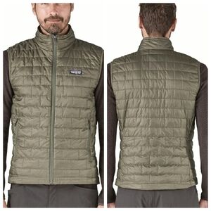 Patagonia Mens Nano Puff Packable Vest Sage Khaki XL NEW
